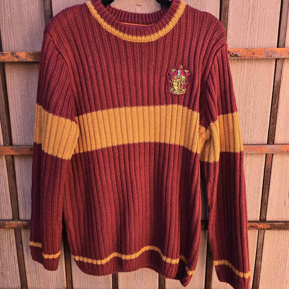Warner Bros. Harry Potter Gryffindor Maroon and Gold Crewneck Sweater